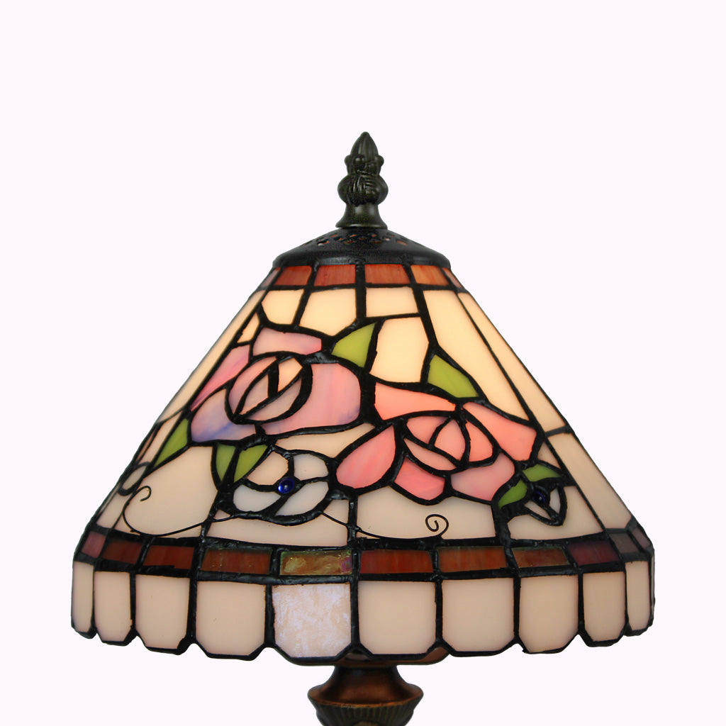 Dancing Roses Tiffany Table Lamp