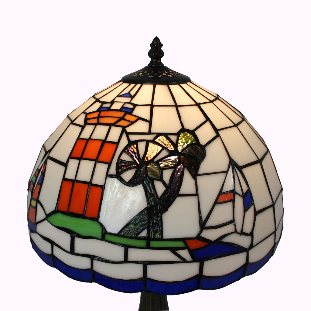 Day At The Beach Tiffany Table Lamp