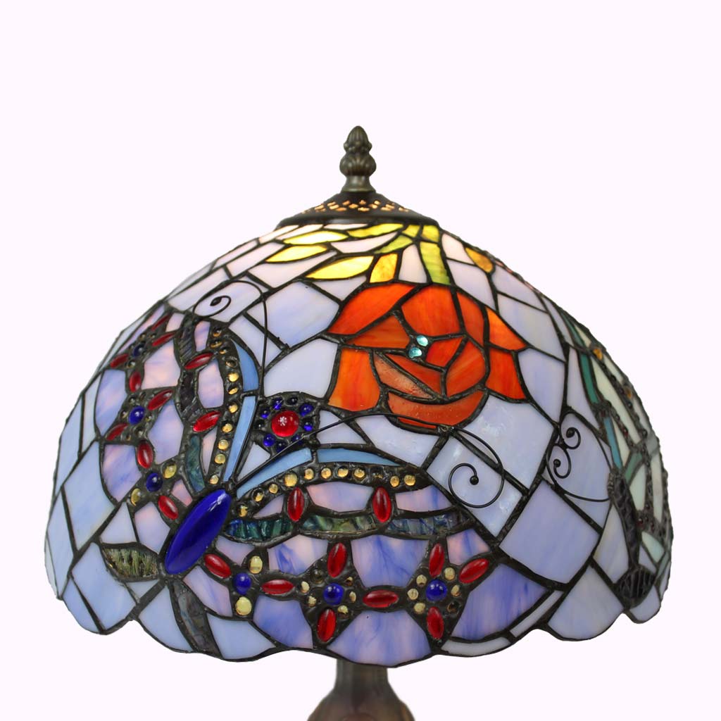 Fancy Butterflies Tiffany Table Lamp from Memory Lane Lamps