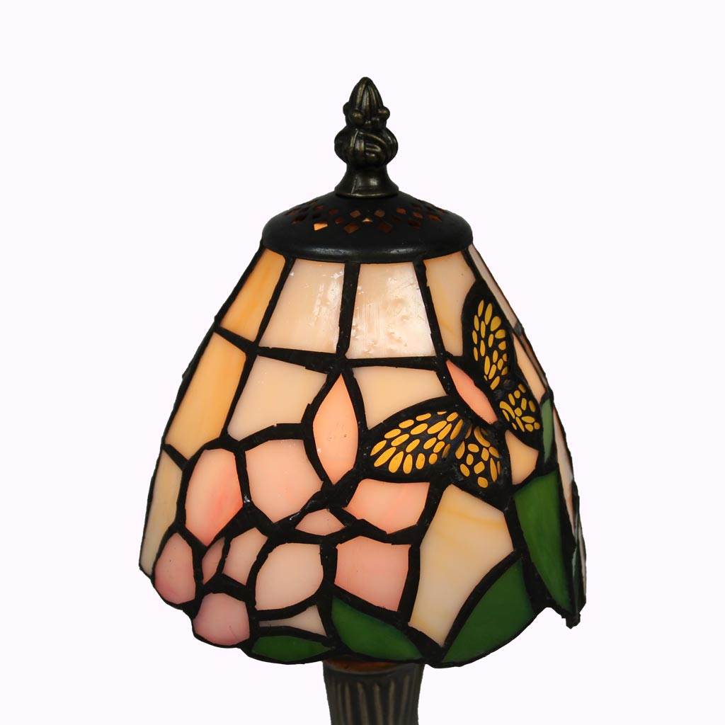 Petite Butterfly Tiffany Accent Lamp